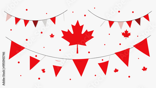 Canada Day banner vector