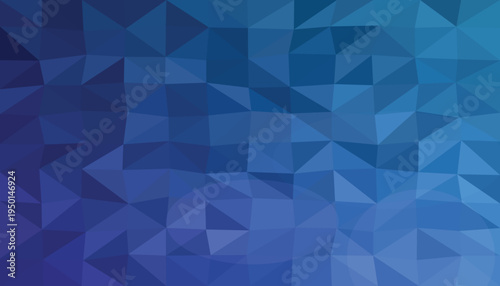 A geometric blue polygonal gradient background with various shapes
