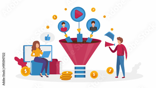 Marketing team using social media for business growth and engagement