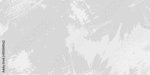 Abstract gray background with brushstroke and distressed texture details