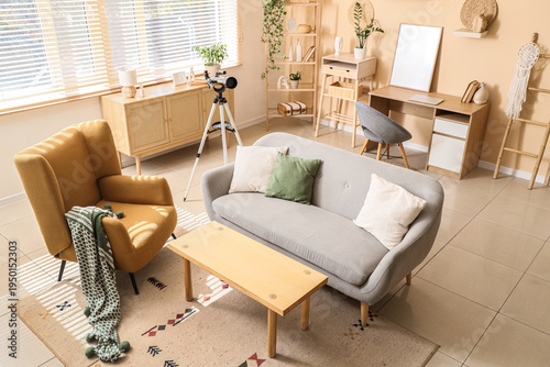 Interior of living room wit...