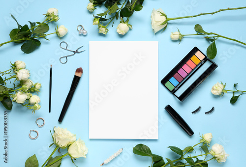 Composition with blank pape...