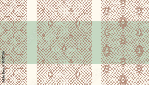 Three styles of lace mesh fabric with cutout effects, composed of diamond grids and circles.