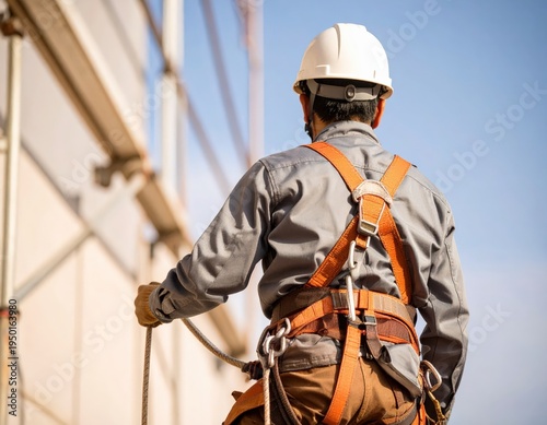 高所作業員の安全帯装備