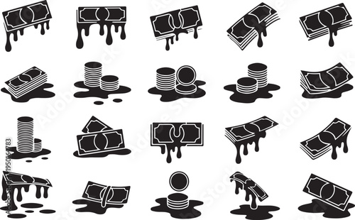 A comprehensive collection of cartoon vector icons featuring a set of Christmas symbols, diverse food items, and travel design elements including a black silhouette hat and animal illustration