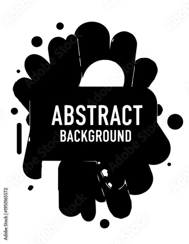 Black Abstract Background Design Element.