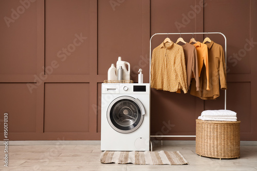 Interior of laundry room wi...