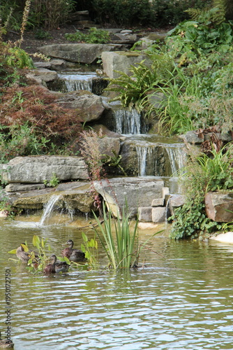 Wallpaper Mural A Very Pretty Formal Garden Ornamental Waterfall. Torontodigital.ca