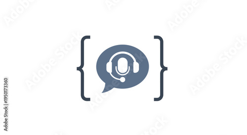 Support and customer service icon.