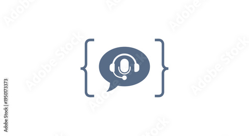 Support hotline or customer service icon.