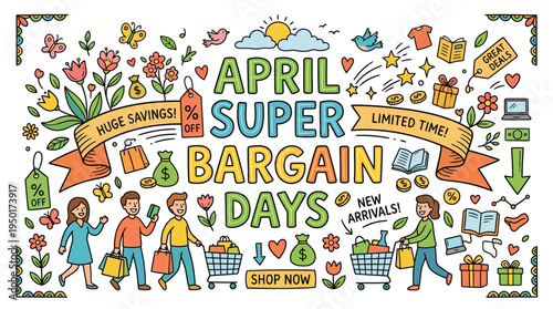 April Super Bargain Days Sale Banner