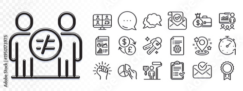 Pie chart, Technical documentation and Keys line icons for web app. Glare of light effect. Message icon. Pack of Report document, Empower, Currency exchange pictogram icons. Vector