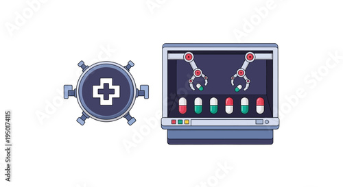 Medical technology and healthcare innovation concept.