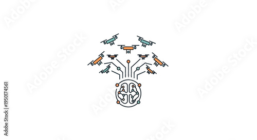 a colorful illustration of birds flying out of a head.