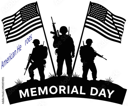 Memorial day tribute to american heroes