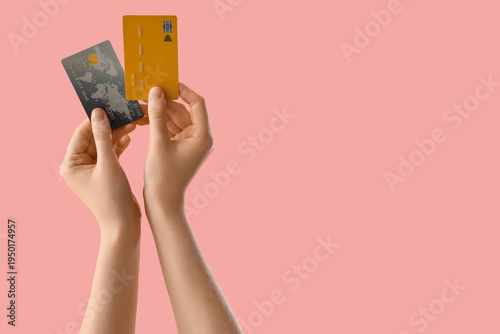 Female hands with credit ca...