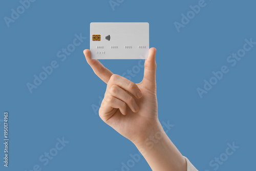 Female hand with credit car...