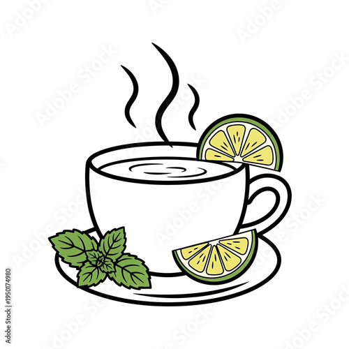 Herbal Tea with Lime and Mint Icon