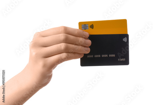 Female hand with credit car...