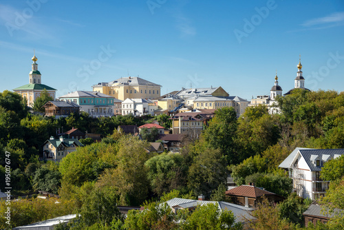 Bild auf Leinwand View on the city of Vladimir on an autumn day