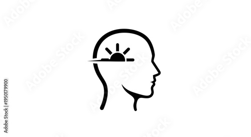 A creative mind with a lightbulb moment.