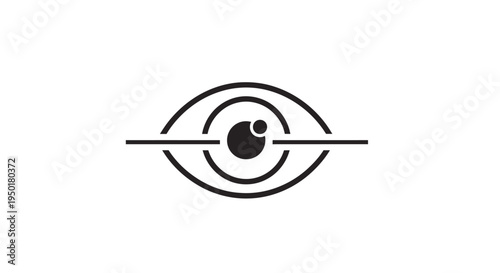 a black and white eye logo.