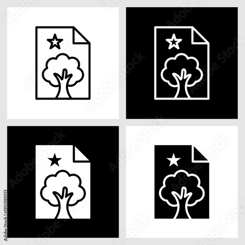 Legacy Vision Icon with Black and White Background