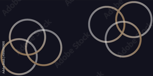 Black premium background with luxury dark golden geometric elements.vector eps10