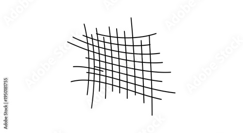 Black lines intersect in grid pattern.