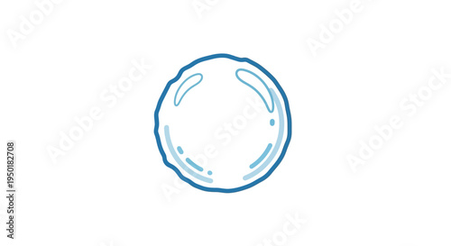 A simple blue circle drawing.