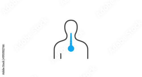 Sick person with high fever.