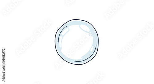 a single clear bubble floating in air.