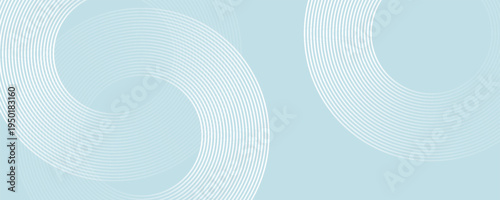 Modern abstract background. Glossy white gradient circle lines. Minimal geometric pattern. Simple graphic elements. Futuristic concept. Suitable for cover, poster, banner, brochure, eps10.