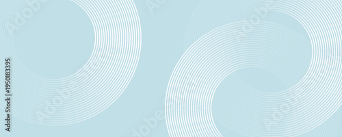 Modern abstract background. Glossy white gradient circle lines. Minimal geometric pattern. Simple graphic elements. Futuristic concept. Suitable for cover, poster, banner, brochure, eps10.