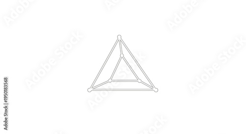 Geometric shape of triangle form.