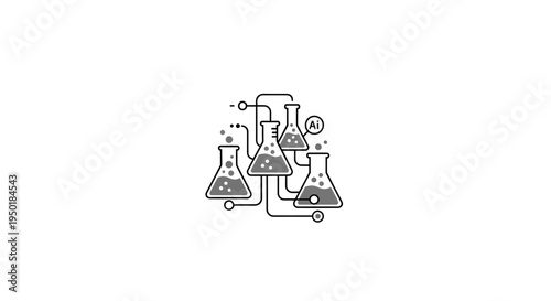 Laboratory equipment and chemical experiment setup.