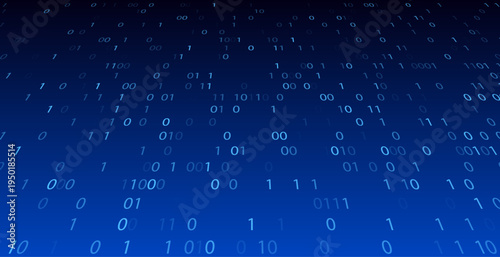 Code binary matrix data background. Technology software abstract binary code program blockchain digital