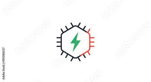 A green lightning bolt logo on a white background.