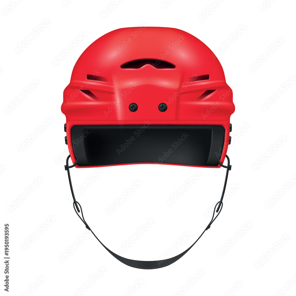 Ταπετσαρία Illustration of a sport hockey helmet on a white background, ensuring the safety