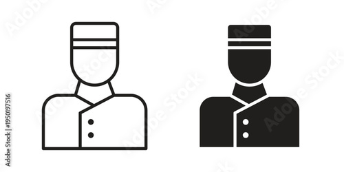 Concierge icon symbol vector elements for infographic web. EPS10