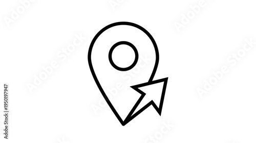 location, pin, icon, arrow, navigation, GPS, positioning, map, services, digital, design, symbol, representation, direction, orientation, travel, route, path, guidance, marker, point, destination, pla