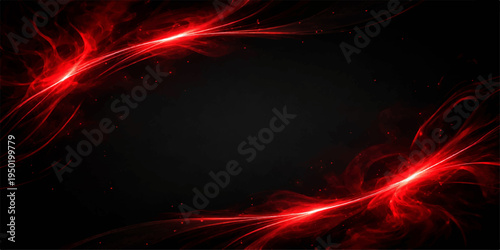 An abstract red and black background features a fiery energy pattern with glowing heat, burning flames, and a lava texture in a seamless looping design