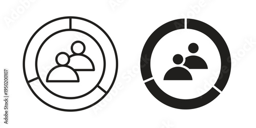 Demographics icon symbol vector elements for infographic web. EPS10