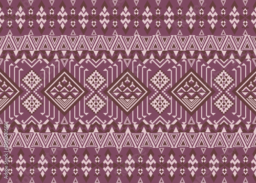 Geometric Border Pattern for Fashion Apparel and Textile Print Design. This is perfectly structured for printing on garment hems, shirt collars, sleeves, and accessories like scarves or tote bags.