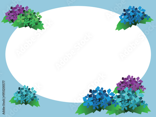 配置されたあじさい