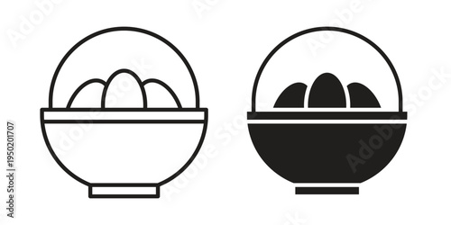 Easter eggs icon symbol vector elements for infographic web. EPS10