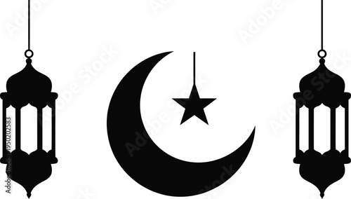 Simple vector set featuring fishing hooks knives and boats combined with compass navigation symbols and travel themed design elements