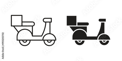 Food delivery icon symbol vector elements for infographic web. EPS10