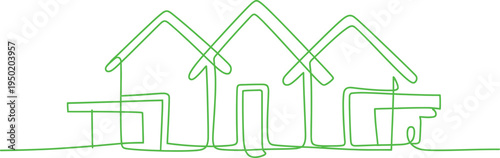 Green energy concept illustration featuring an eco friendly house with a leaf shaped energy saving lamp symbolizing sustainable living and environmental design