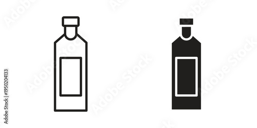 Gin icon symbol vector elements for infographic web. EPS10